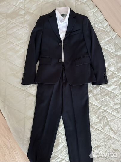 Школьный костюм(брюки, пиджак, рубашка)
