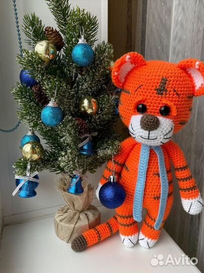 Тигренок вязаный