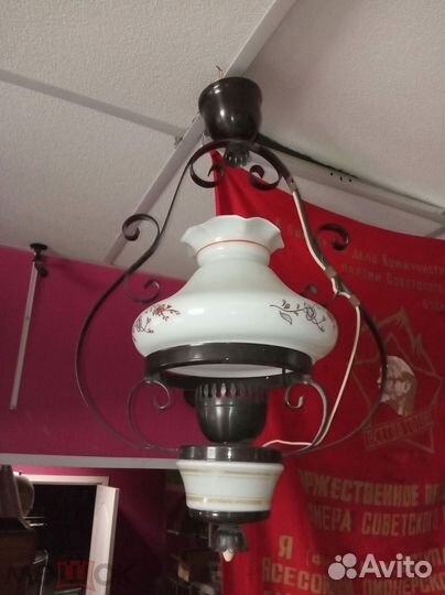 Старинные лампы торшеры люстры