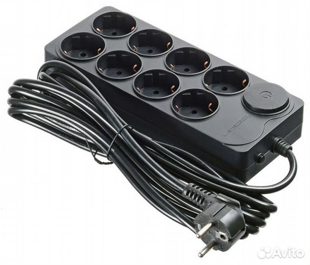 Фильтр сетевой 3метра 8розеток Ippon BK-238 черны