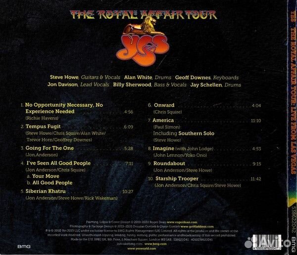 Yes - Royal Affair Tour live from LAS vegas (CD)