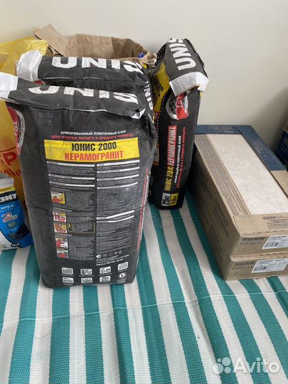 Клей плиточный юнис 2000