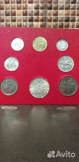 Ватикан. Годовой набор 1974 года.Серебро