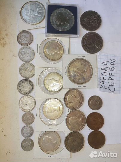 Канада монеты серебро