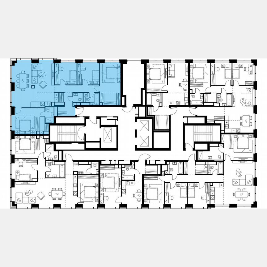 5-к. квартира, 119,5 м², 42/48 эт.