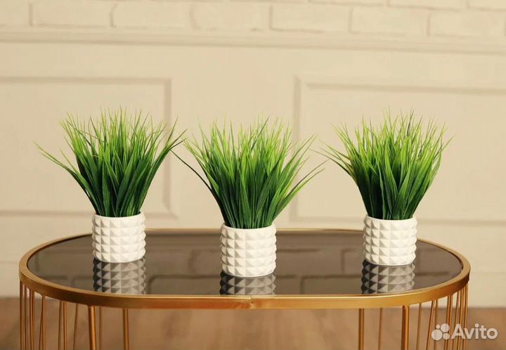 Искусственные цветы растения декор зелень кашпо