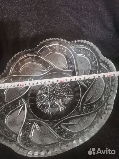 Хрустальное блюдо и конфетница СССР