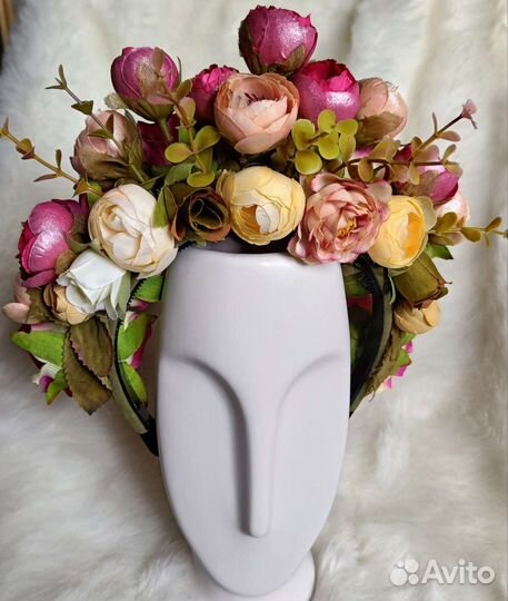 Цветочный ободок 