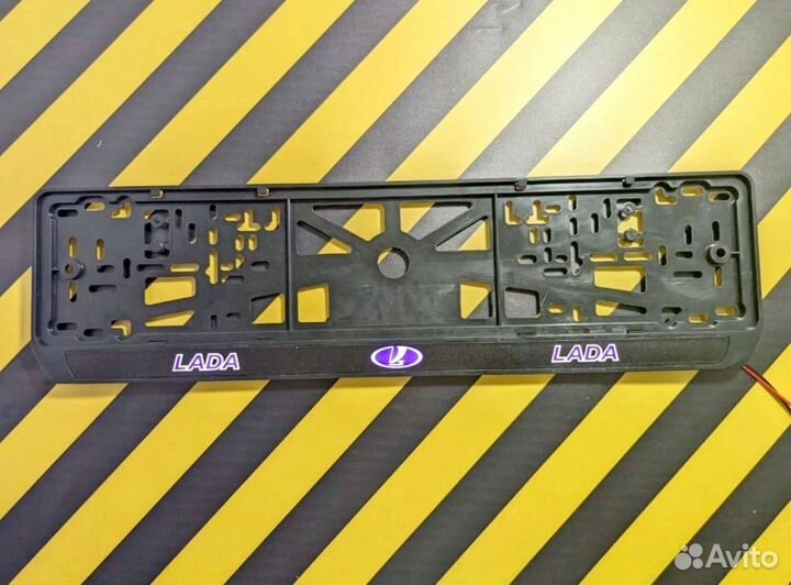 Номерная рамка c вашим логотипом и дизайном