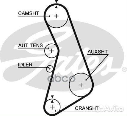 Ремень грм audi/VW 1.8T 153з. 5492XS Gates