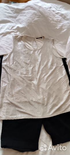 Золотистая блузка 54-56р праздничная