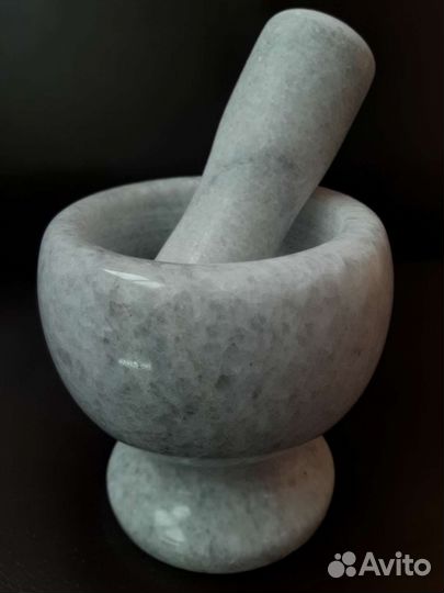 Ступка с пестиком мраморная