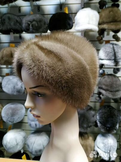 Шапка норковая женская