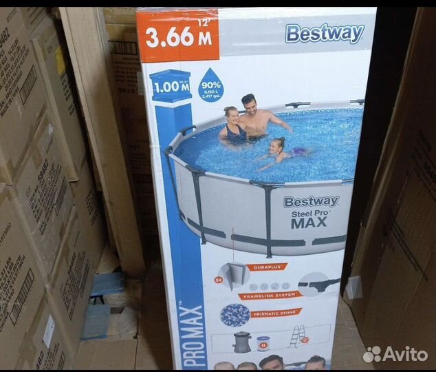 Каркасный бассейн 305х76см новые