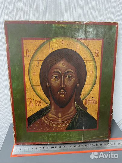 Старинная икона Господь Вседержитель 31*26 север