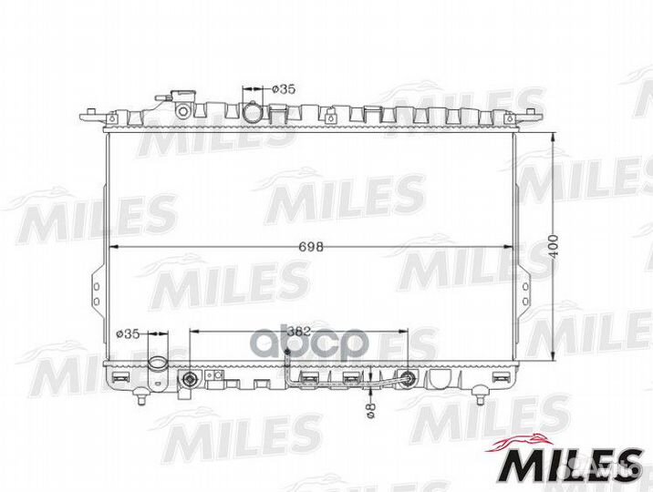 Радиатор (паяный) hyundai sonata EF/magentis/OP