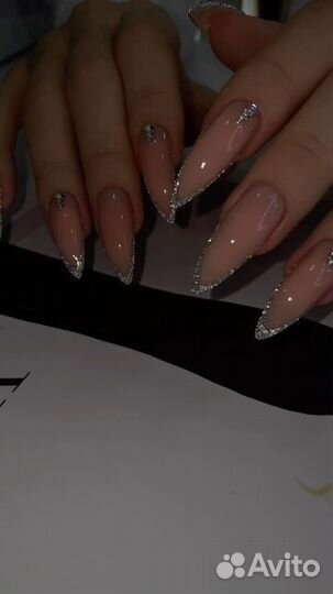Наращивание ногтей маникюр покрытие гель лак