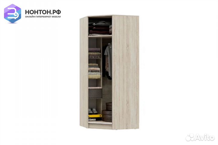 Шкаф Мартина угловой белый / дуб сонома