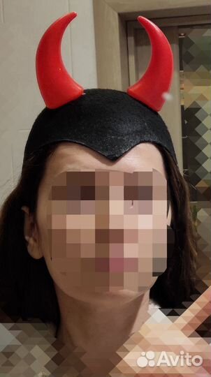 Карнавальные аксессуар с рогами (дьявол)