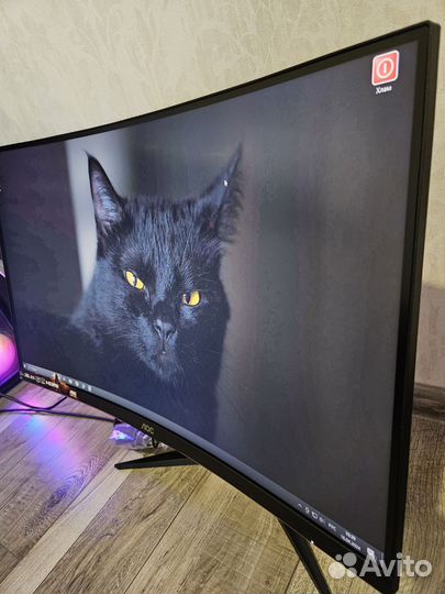 Изогнутый монитор aoc 27 240 Гц