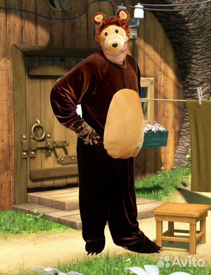 Медведь, Маша, кошка, Ведьма, Монашка, фея бабочка