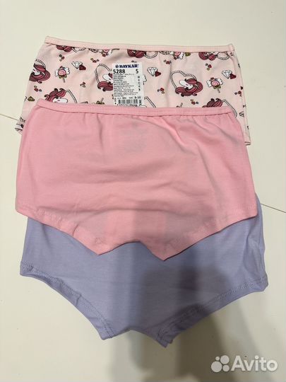 Трусы-шорты для девочки набор из 3 штук