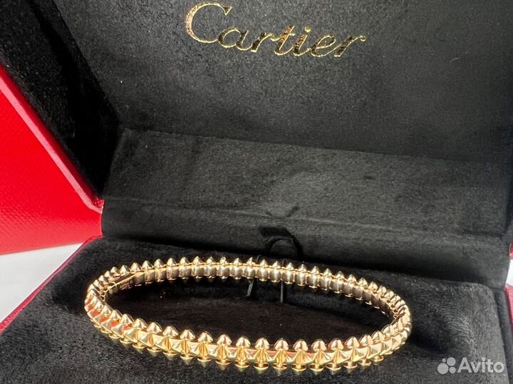 Золотой браслет Cartier Clash