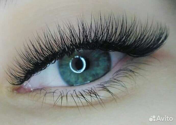 Наращивание ресниц и оформление бровей # 4779