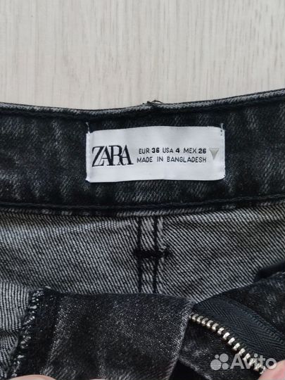 Джинсовые короткие шорты zara