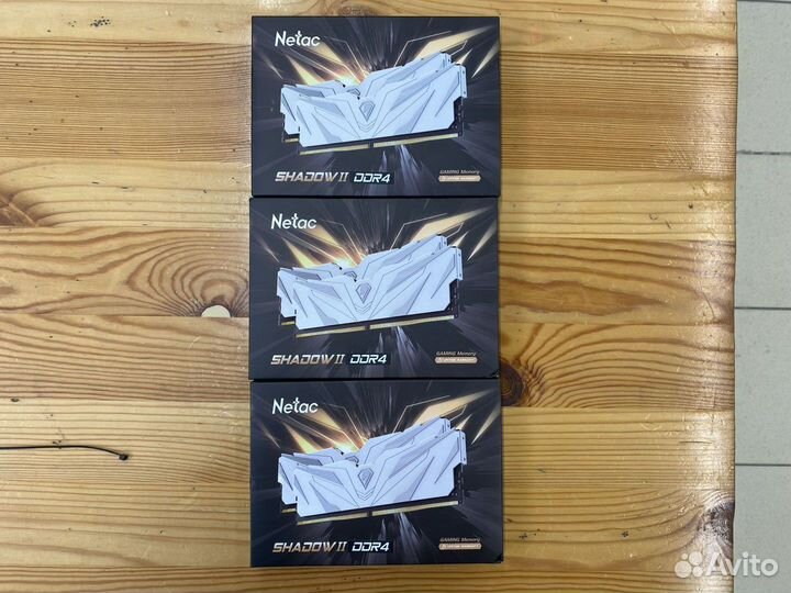 Новая Netac Shadow II DDR4 16GB (8x2) 3600Mhz