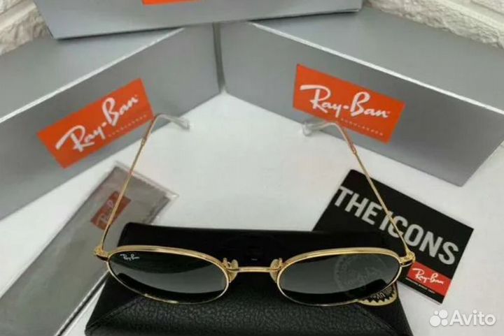 Очки ray ban round metal