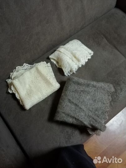 Пуховый платок паутинка шаль