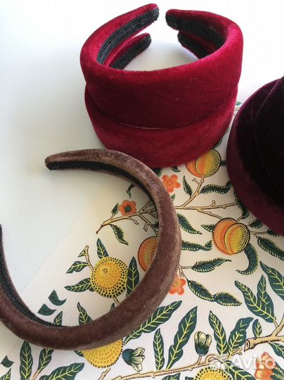 Ободок бархатный