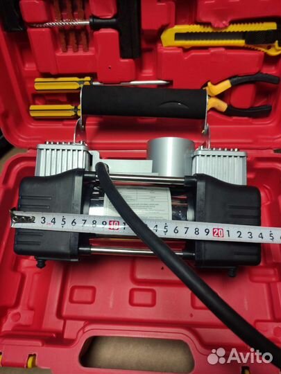 Набор инструментов компрессор два цилиндра