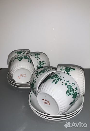 Чайный сервиз из 6 чашек и 6 блюдец