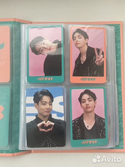 Продаю биндер и карточки бтс