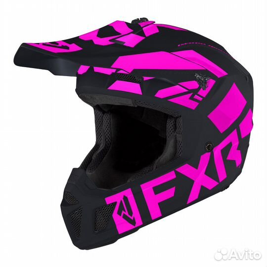 Мотошлем FXR Clutch Evo Le E-Pink + подшлемник