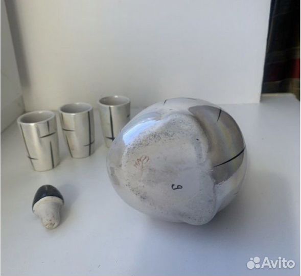 Штоф Гусыня и три стопки. Винтаж