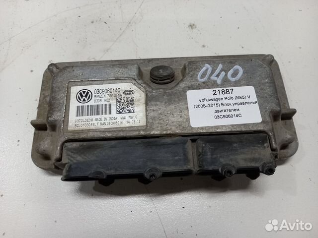 VW Polo (MK5) V блок управления двигателем