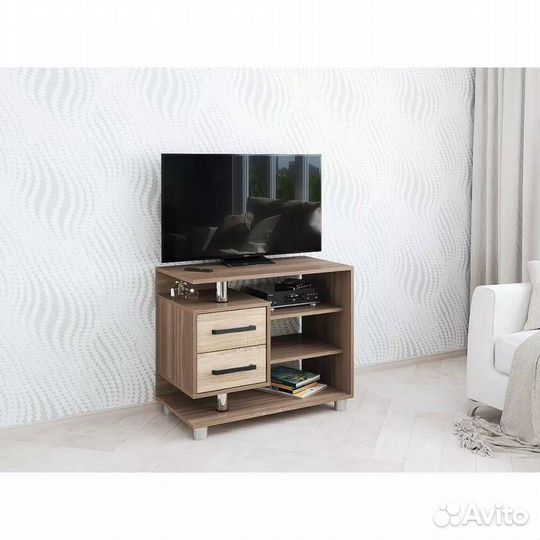 Тумба тв с ящиками и полками