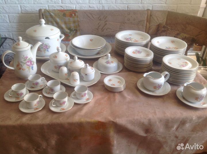 Сервиз столово-кофейный, винтаж