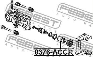 Поршень суппорта тормозного заднего с механизмом