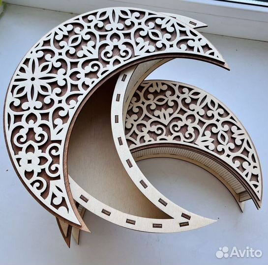 Коробки полумесяц Курбан байрам.Коробка под орехи