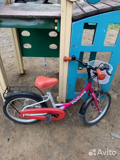 Детский велосипед panther 16 с корзинкой