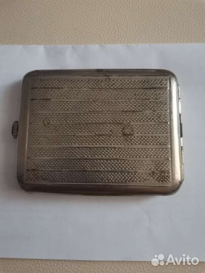 Портсигар Три богатыря. Мельхиор 40 года