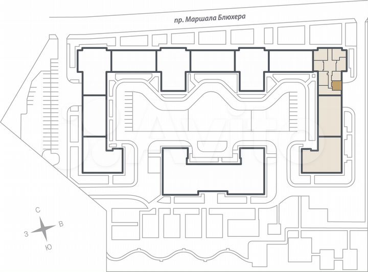 1-к. квартира, 35,5 м², 16/17 эт.