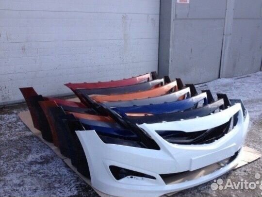 Бампер передний на Hyundai Solaris 2011-2017