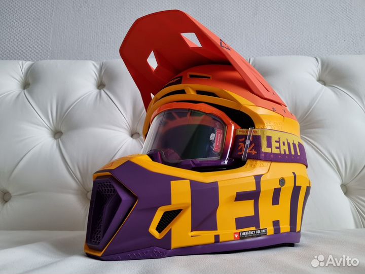 Мотошлем Leatt Moto 7.5 V23 Helmet Kit Indigo