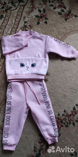 Костюм утепленный для девочки, 92