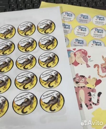 Распечатка, копирование, наклейки, этикетки